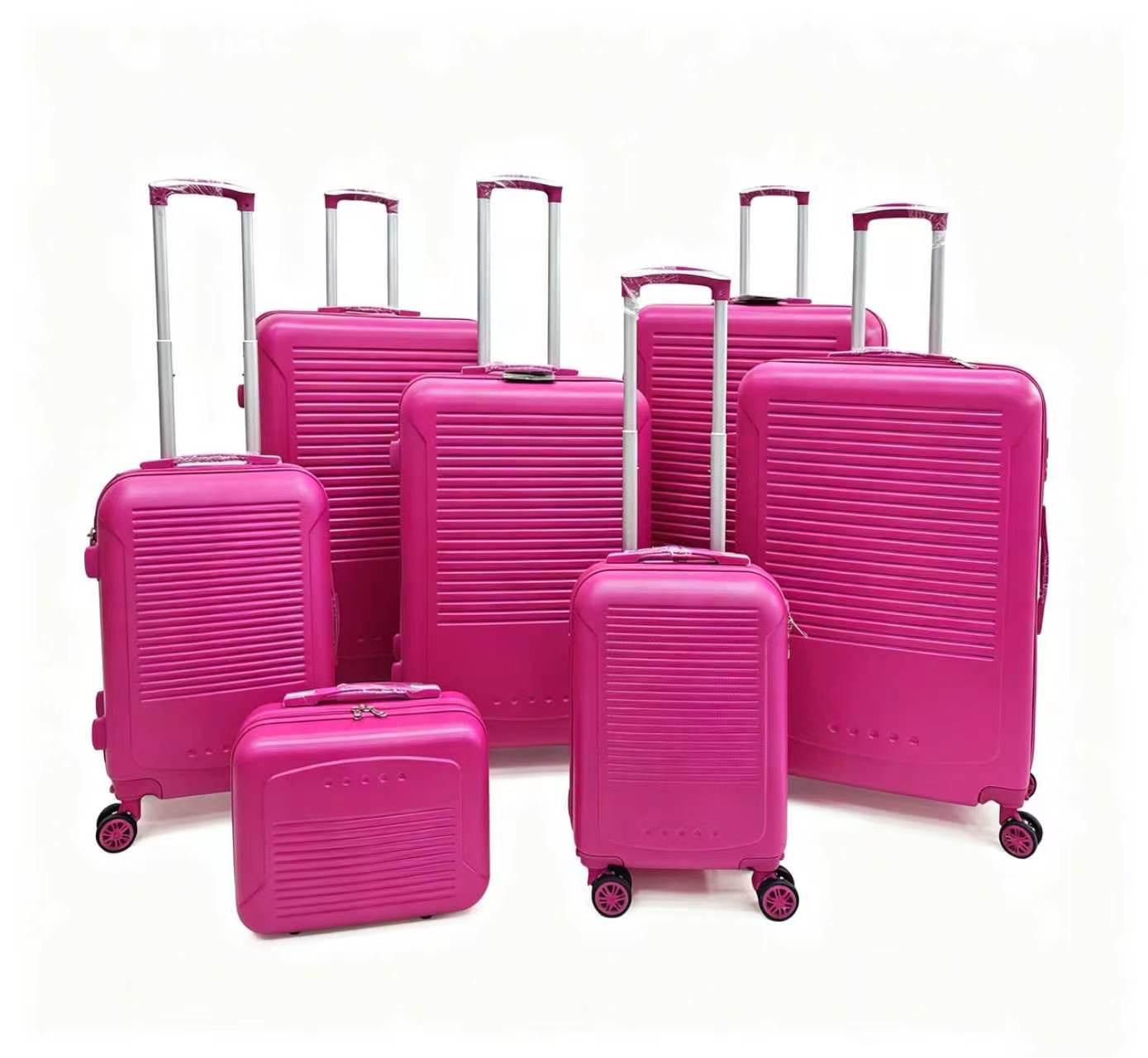 (image for) T-HC-716 SET OF 7 Purple Premium Hard Shell Suitcases